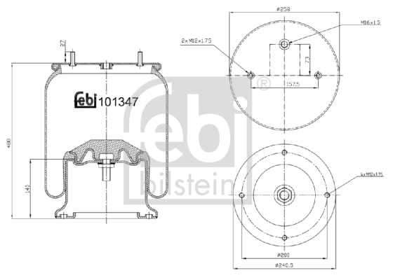 Bellow, air suspension
